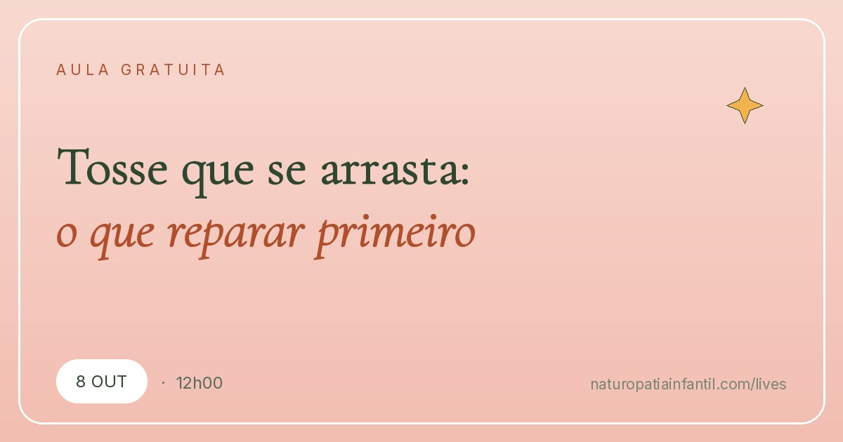 Tosse que se arrasta: o que reparar antes de mudar tudo
